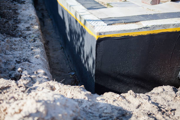 Residential Exterior Waterproofing installation at a Larwill, IN home by SJ Waterproofing Pros